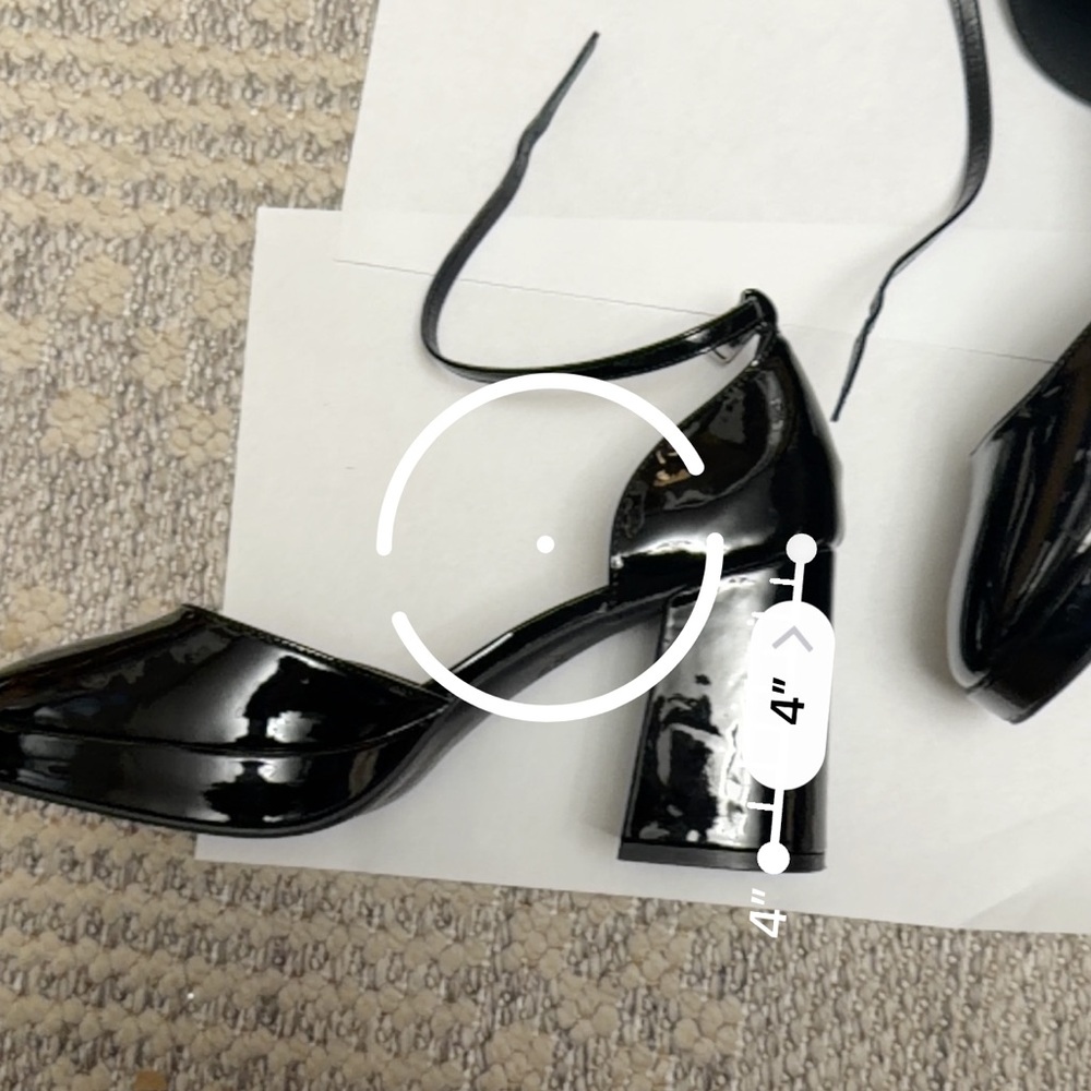SO Black Glossy Platform Mary Jane Heels - Picture 6 of 6
